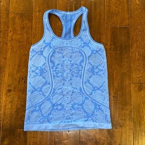 Lululemon Blue Racerback Tank Size 6